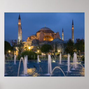 Blue mosque, Istanbul, Turkey Poster