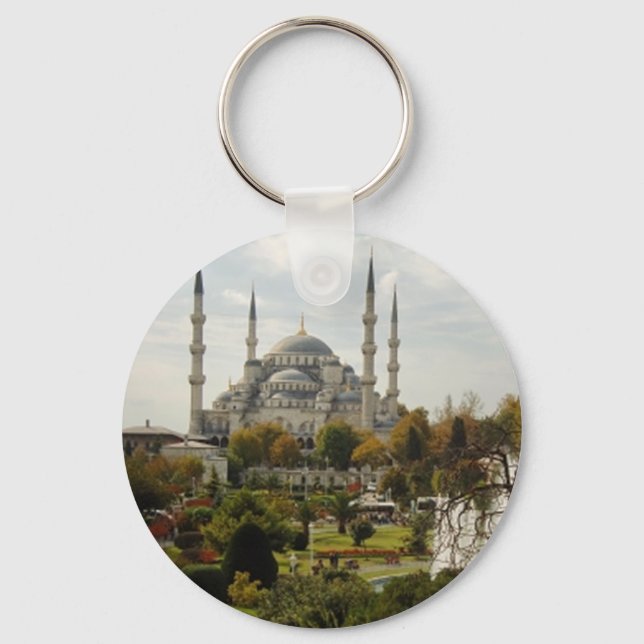 Blue Mosque Key Ring (Front)
