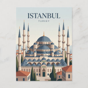 Blue Mosque Turkey Postcard