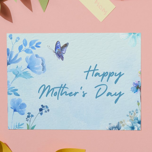 Blue Mother's Day Postcard (Creator Uploaded)