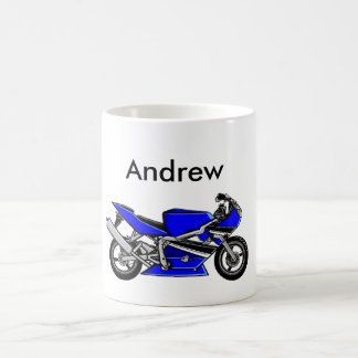 Blue Motorbike Coffee Mug