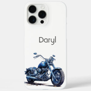 Blue Motorcycle iPhone 16 Pro Max Case