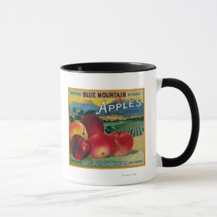 Blue Mountain Apple Crate LabelCove, OR Mug