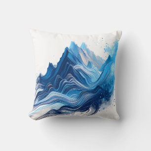 Blue mountain cushion