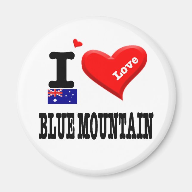 BLUE MOUNTAIN - I Love Magnet (Front)