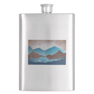 Blue Mountain Peaks Hip Flask