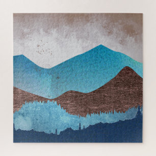 Blue Mountain Peaks Jigsaw Puzzle