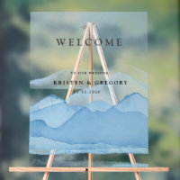 Blue Mountain Range Landscape Wedding