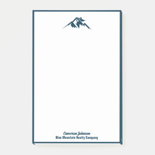 Blue Mountain Real Estate Company Custom Realtor Post-it Notes