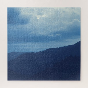 Blue Mountain Storm  -  20 x 20 Jigsaw Puzzle