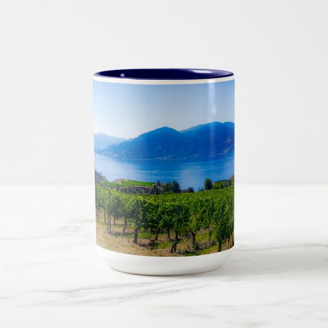 Blue Mountain Vineyard Lake Coffee Mug (Center)