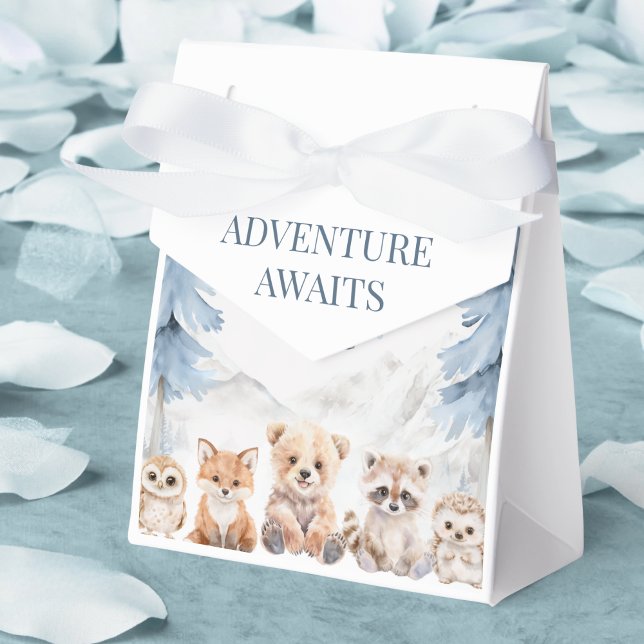 Blue Mountain Woodland Animals Adventure Favour Box (Creator Uploaded)