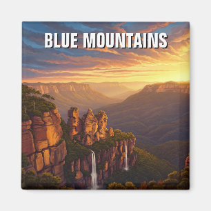 Blue Mountains Australia Travel Magnet