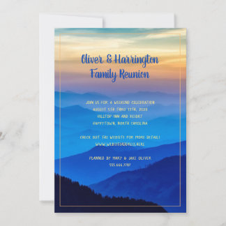Blue Mountains Family Reunion Invitation
