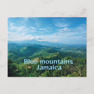Blue mountains jamaica postcard