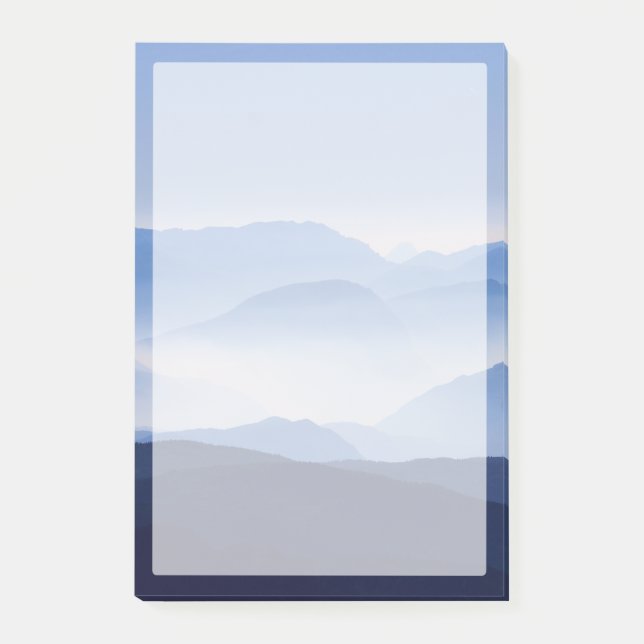 Blue Mountains Meditative Relaxing Landscape Scene Post-it Notes (Front)