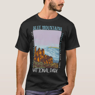 Blue Mountains National Park Australia Three Siste T-Shirt