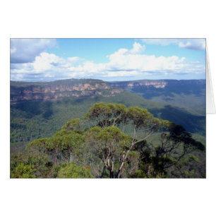blue mountains ridge view
