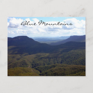 blue mountains scene postcard