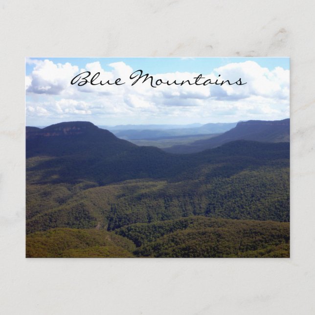 blue mountains scene postcard (Front)