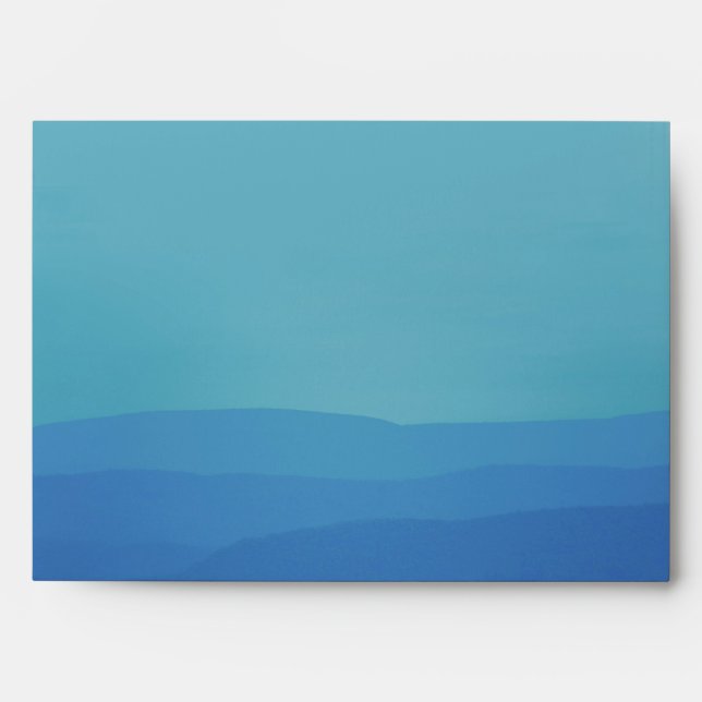 Blue Mountains Wedding Envelope (Front)