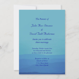 Blue Mountains Wedding Invitation