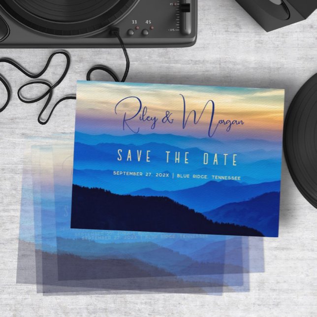 Blue Mountains Wedding Save the Date Cards (Creator Uploaded)