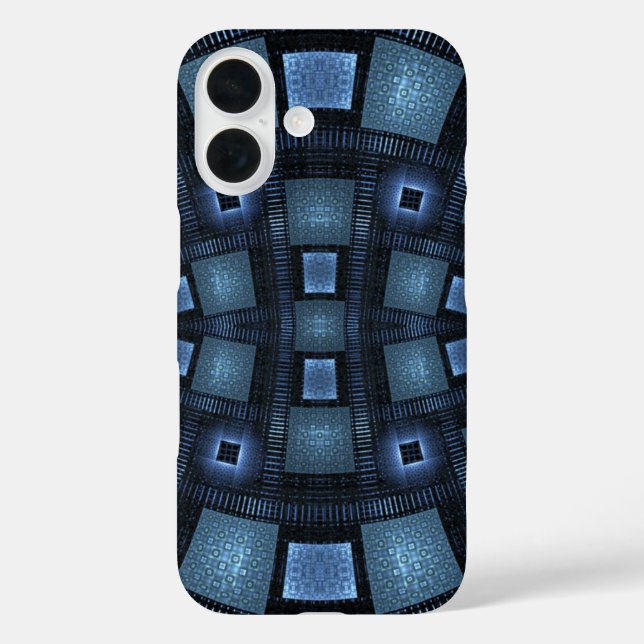 Blue Moves Abstract Pattern Case-Mate iPhone Case (Back)