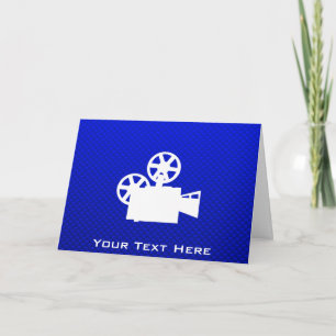 Blue Movie Camera Card