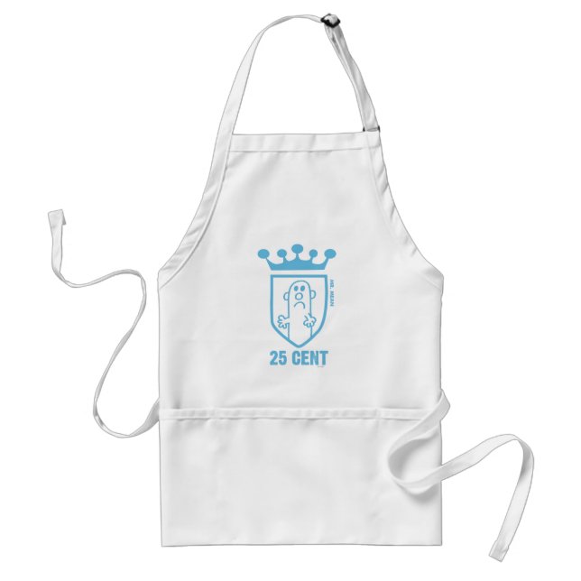 Blue Mr. Mean Crest & Crown Standard Apron (Front)