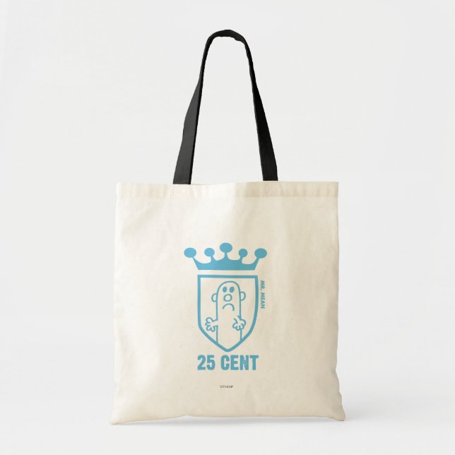 Blue Mr. Mean Crest & Crown Tote Bag (Front)
