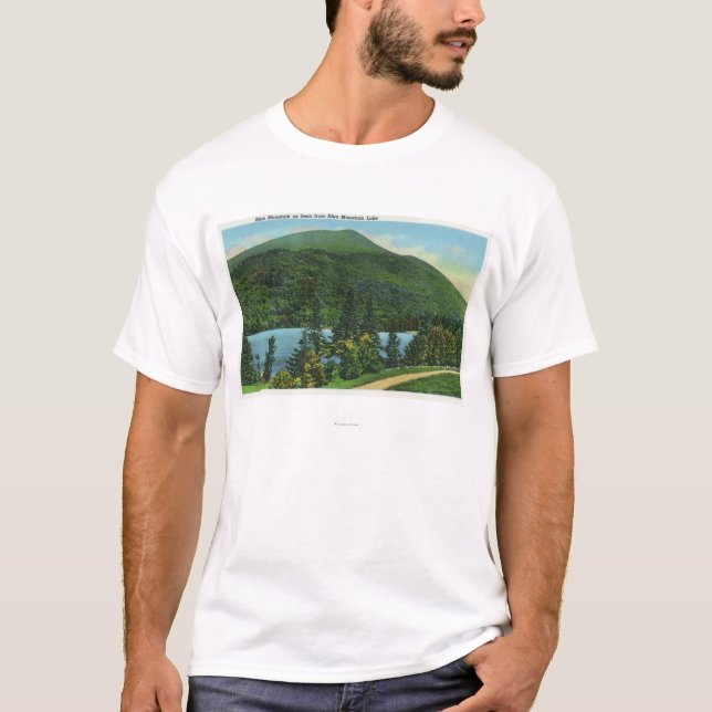 Blue Mt Lake View of the Mountain T-Shirt (Front)