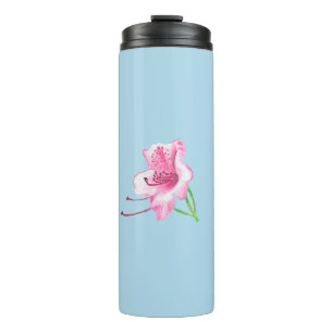 Blue mug with pink Lilly's