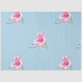 Blue mug with pink Lilly's  Tissue Paper