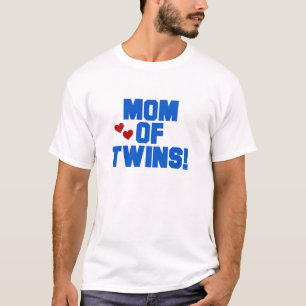 Blue Mum of Twins T-Shirt