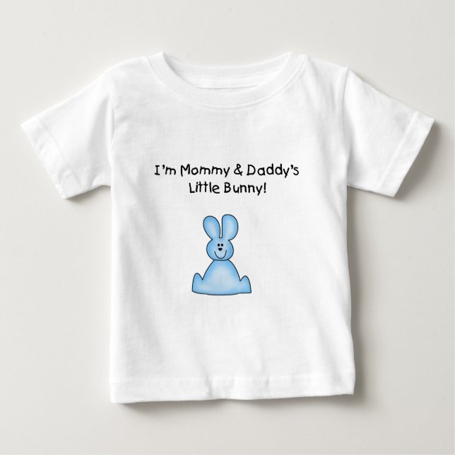 Blue Mummy and Daddy's Little Bunny T-shirts (Front)