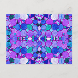 Blue Museum Crystals Postcard