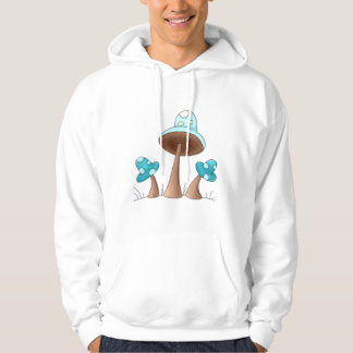 Blue Mushrooms Hoodie