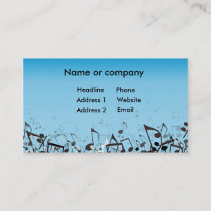 Blue Music Business Card