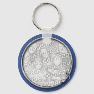 Blue Music Key Ring