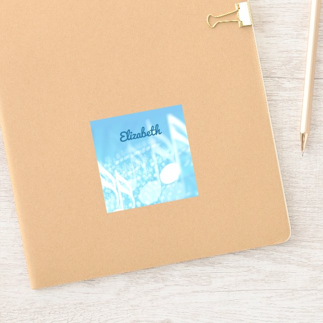 Blue Music Personalised (Notebook)