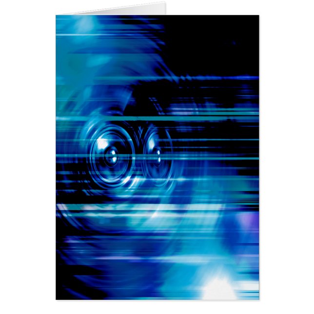 Blue music speakers (Front)