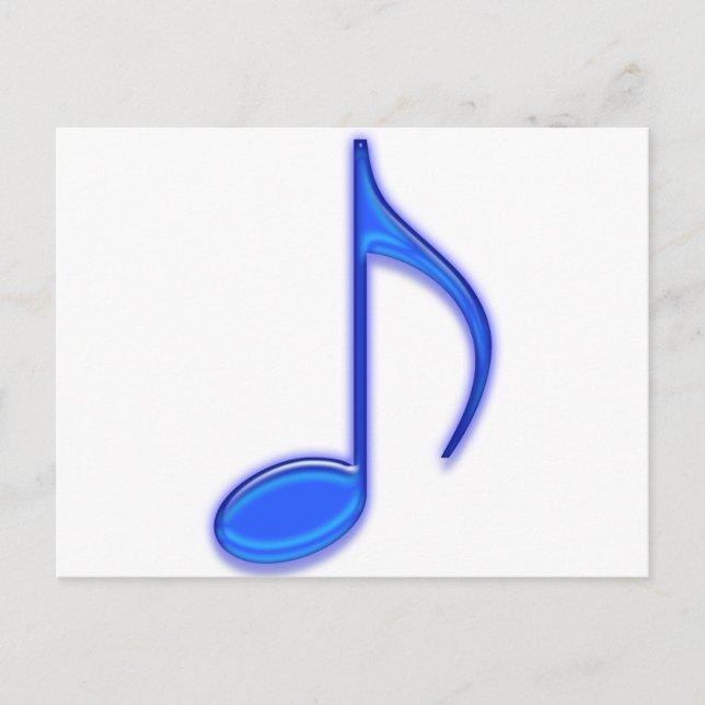 Blue Music Tools Postcard (Front)