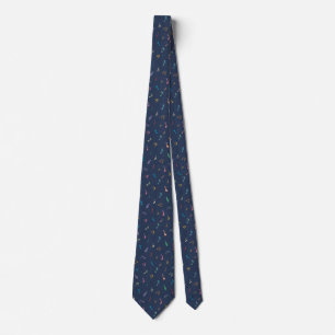 Blue musical tie