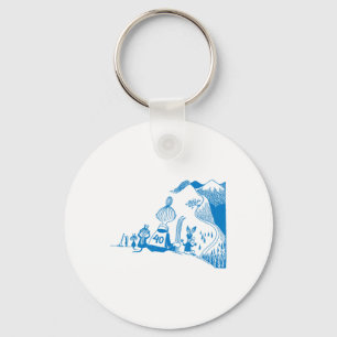 Blue Mymble And Co Skiing Moomin Winter Games Spor Key Ring