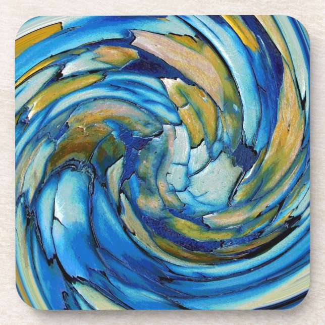 Blue N Gold Dolphin vs Eagle Coaster (Front)