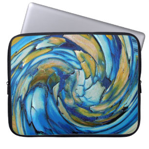 Blue N Gold Dolphin vs Eagle Laptop Sleeve