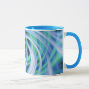 Blue N Green Swirls Mug