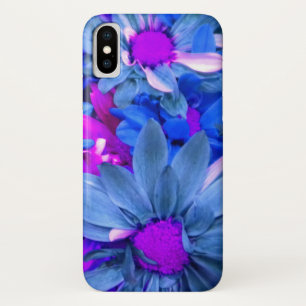 Blue N Purple Daisies iPhone X Case