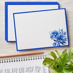 Blue n White Floral Beauty Envelope
